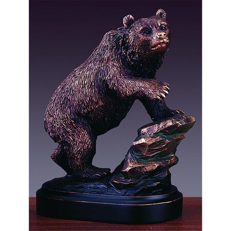 Dwellingdesigns F 4.5 x 6 in.Treasure of Nature Howling Bronze Bear Statue DW3072065
